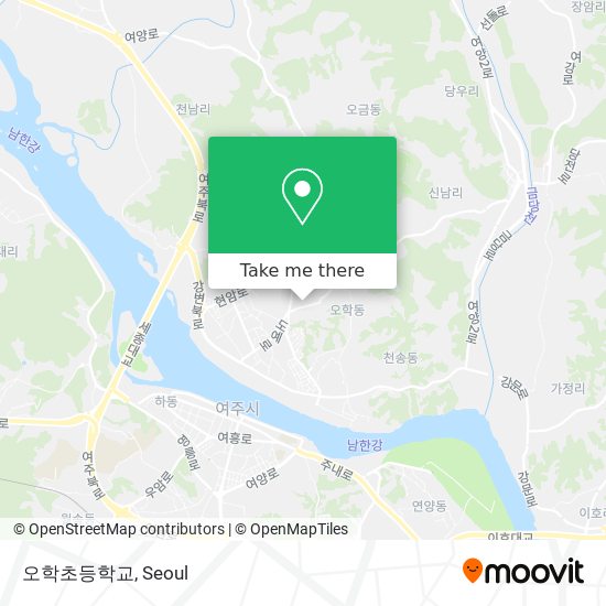 오학초등학교 map