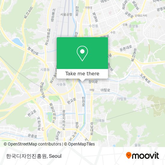 한국디자인진흥원 map