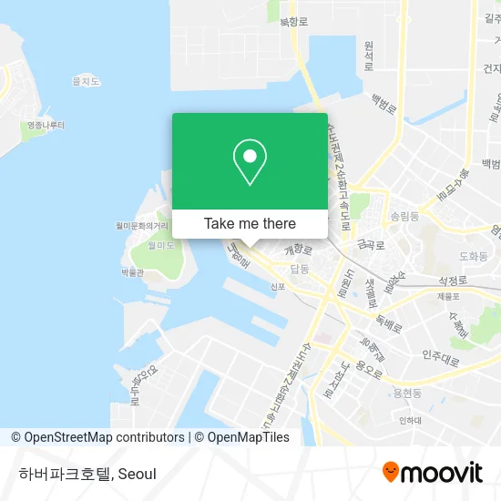 하버파크호텔 map