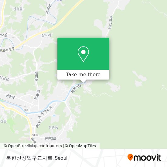 북한산성입구교차로 map