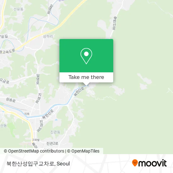 북한산성입구교차로 map