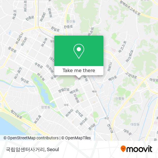 국립암센터사거리 map