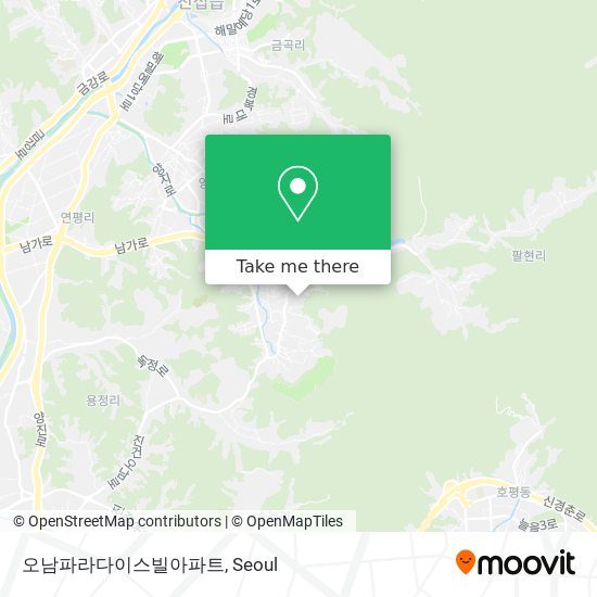 오남파라다이스빌아파트 map