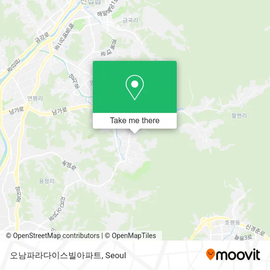 오남파라다이스빌아파트 map