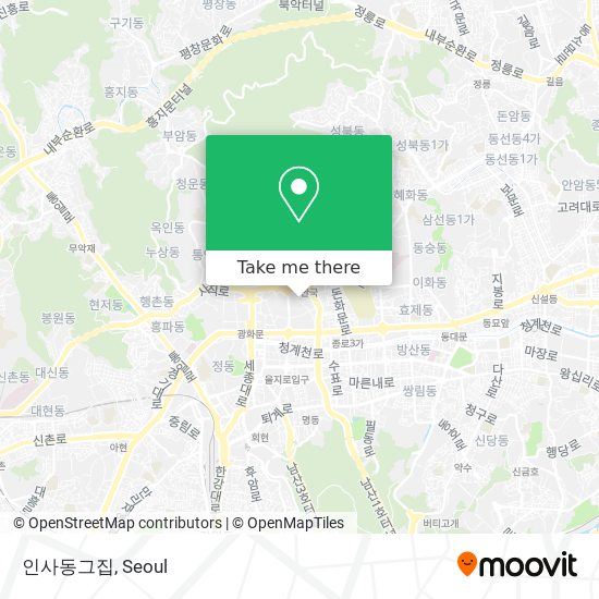 인사동그집 map