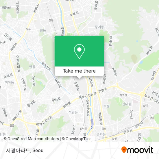 서광아파트 map