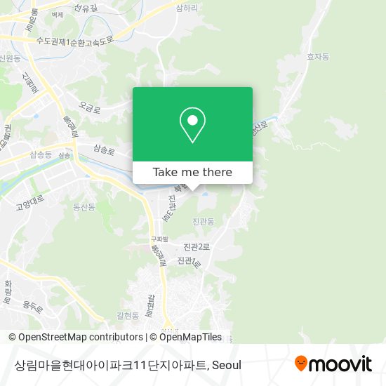 상림마을현대아이파크11단지아파트 map