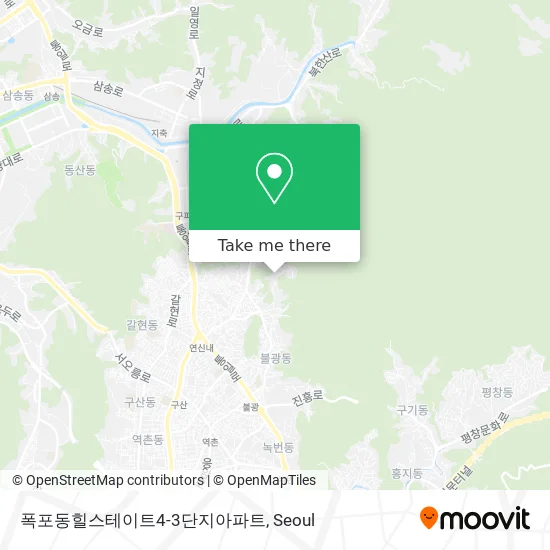 폭포동힐스테이트4-3단지아파트 map