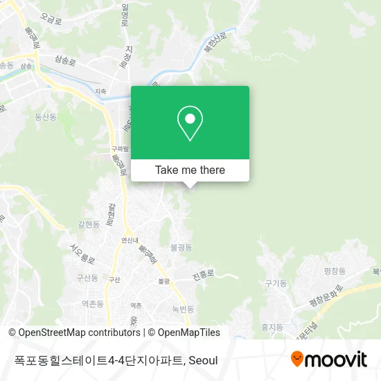 폭포동힐스테이트4-4단지아파트 map