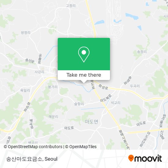 송산마도요금소 map
