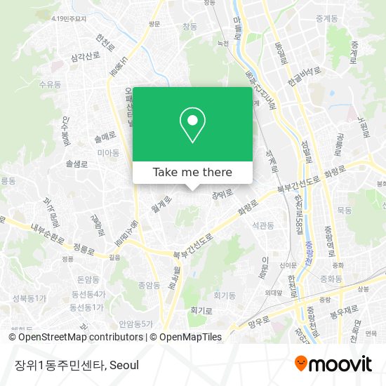 장위1동주민센타 map