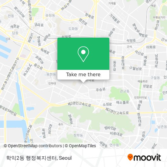 학익2동 행정복지센터 map