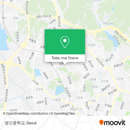 명인중학교 map