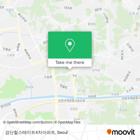 검단힐스테이트4차아파트 map