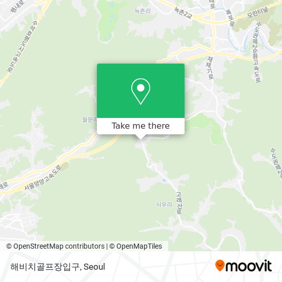 해비치골프장입구 map