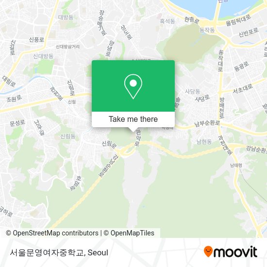 서울문영여자중학교 map