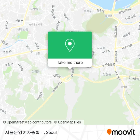 서울문영여자중학교 map