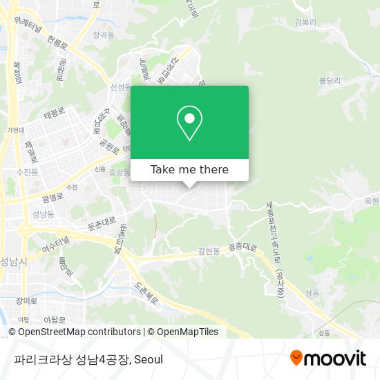 파리크라상 성남4공장 map