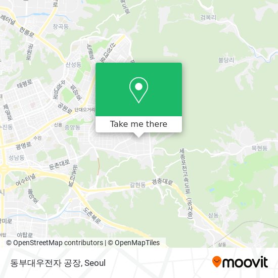 동부대우전자 공장 map