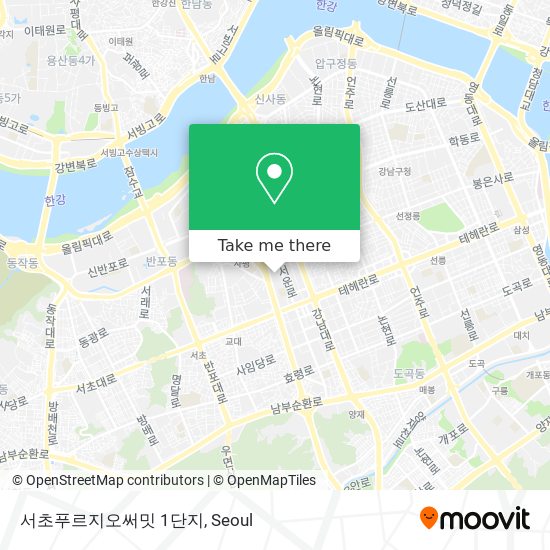 서초푸르지오써밋 1단지 map