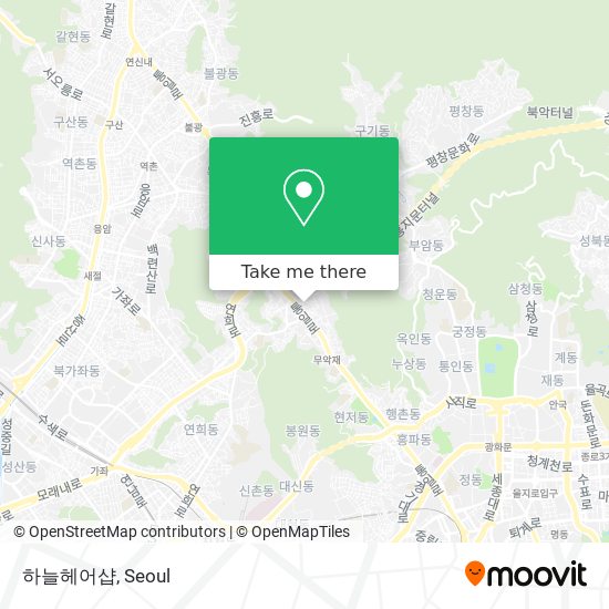 How to get to 하늘헤어샵 in 서대문구, 서울시 by Bus or Subway?