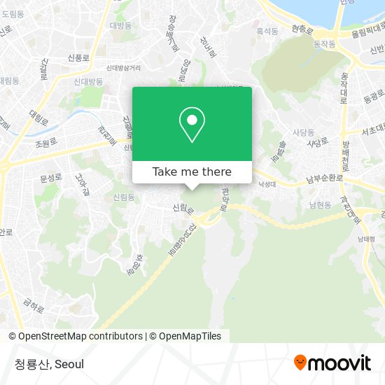 청룡산 map