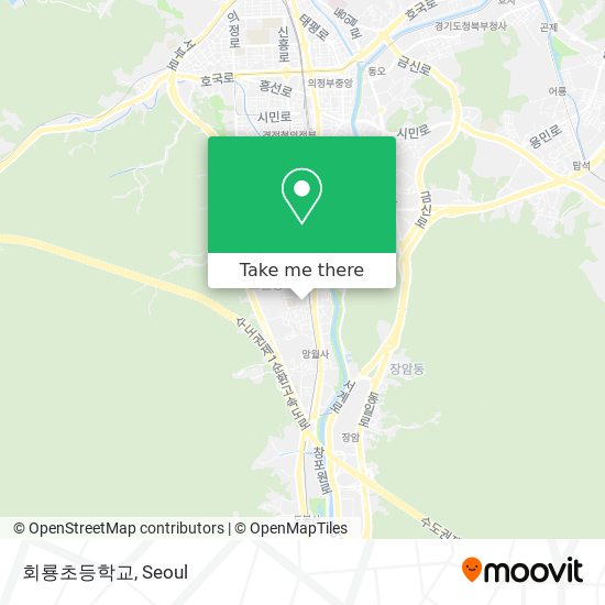 회룡초등학교 map