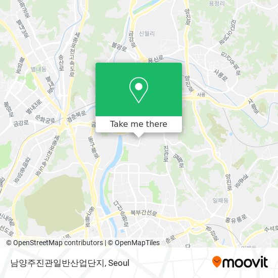 남양주진관일반산업단지 map