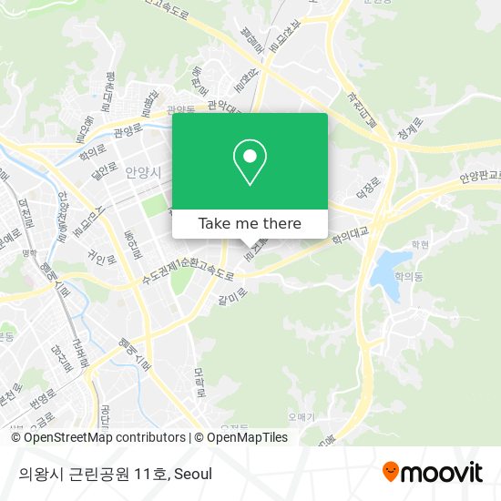 의왕시 근린공원 11호 map