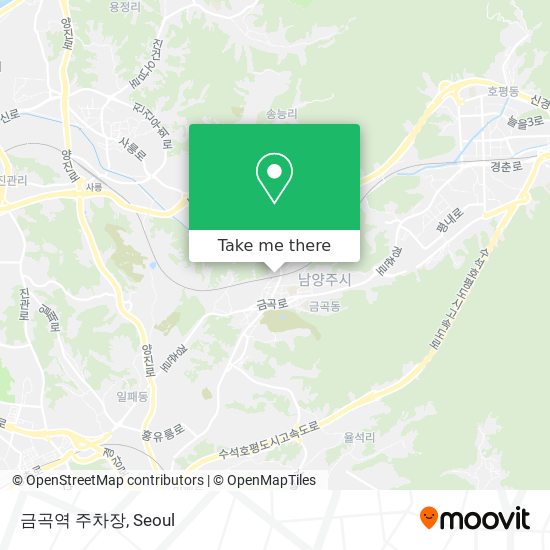 금곡역 주차장 map