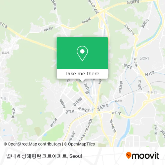 별내효성해링턴코트아파트 map