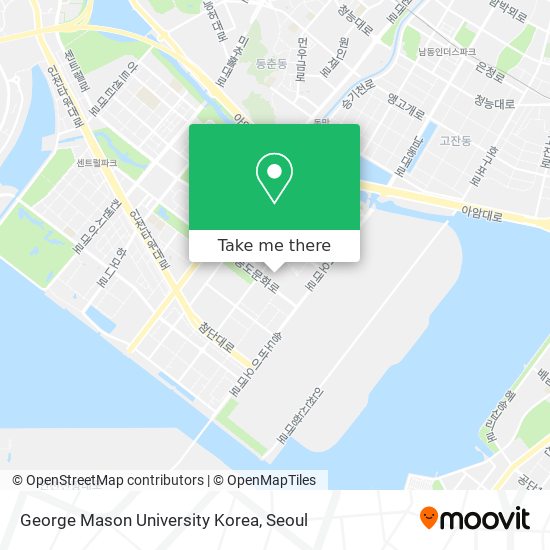 George Mason University Korea map