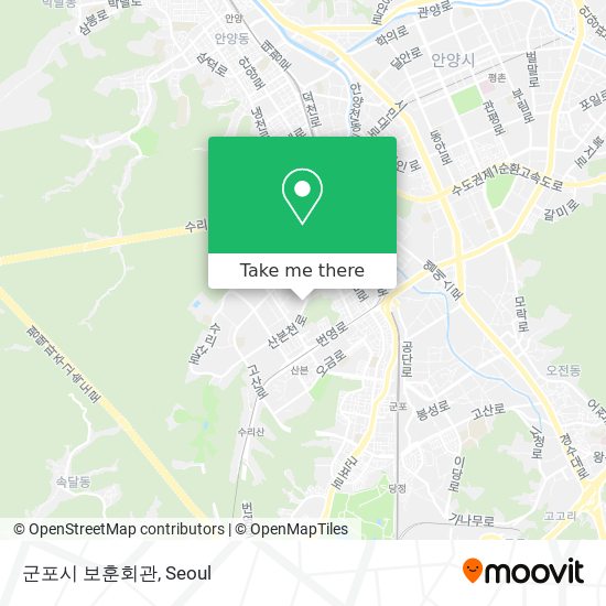 군포시 보훈회관 map