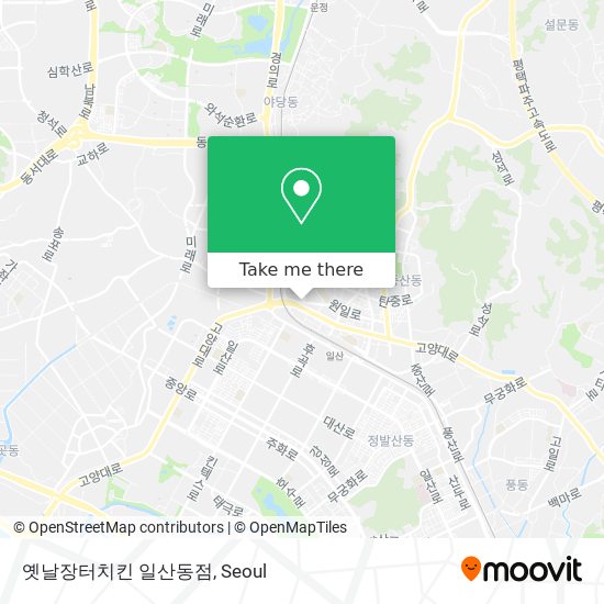 옛날장터치킨 일산동점 map