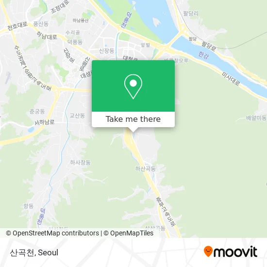 산곡천 map