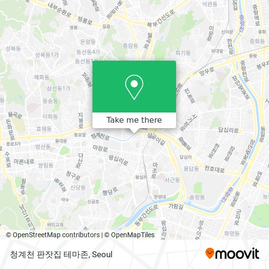 청계천 판잣집 테마존 map