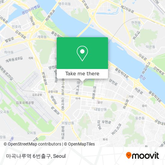 마곡나루역 6번출구 map