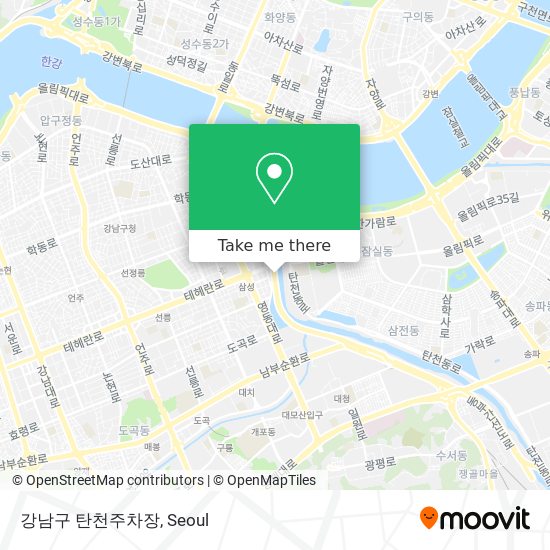 강남구 탄천주차장 map