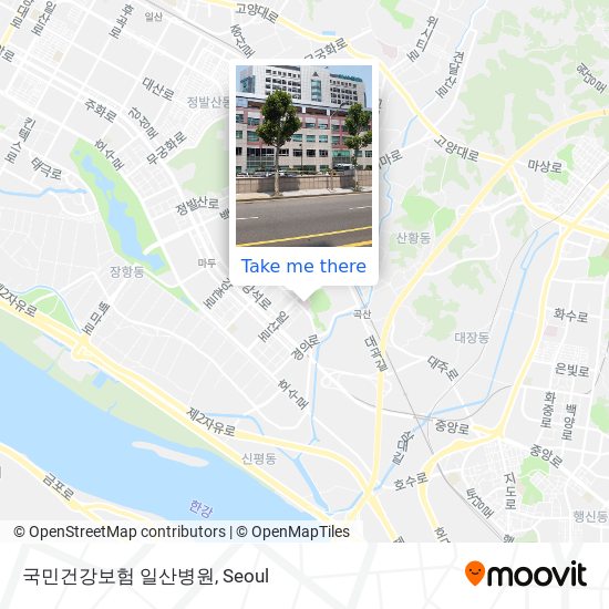 국민건강보험 일산병원 map