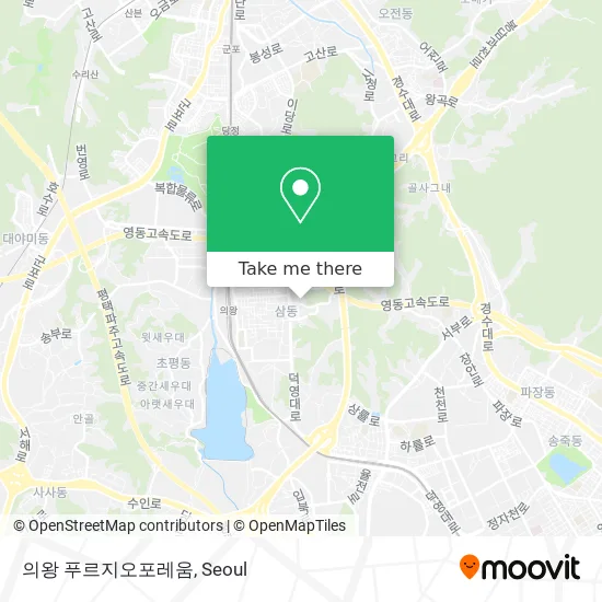 의왕 푸르지오포레움 map