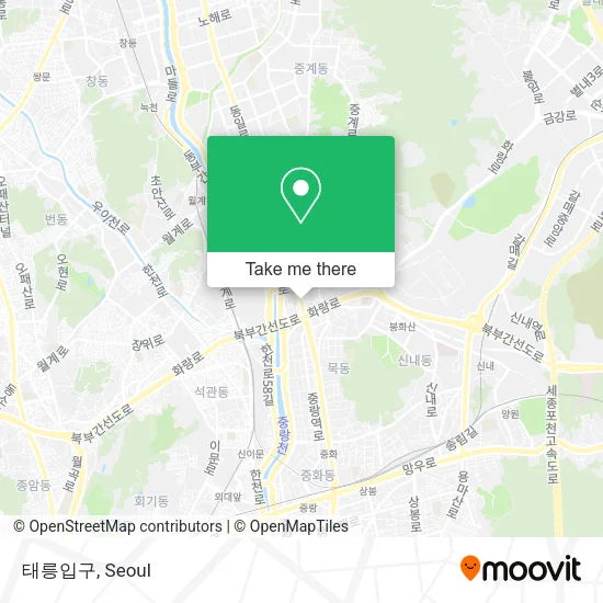 태릉입구 map