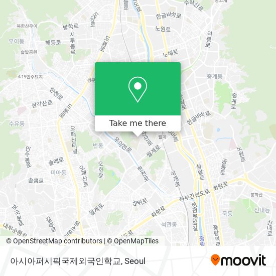 아시아퍼시픽국제외국인학교 map