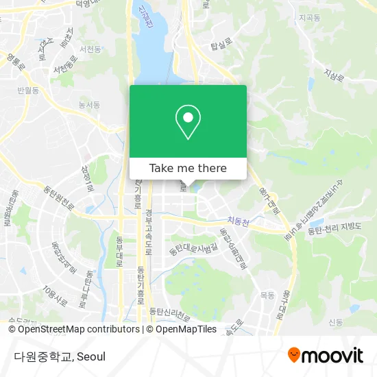 다원중학교 map