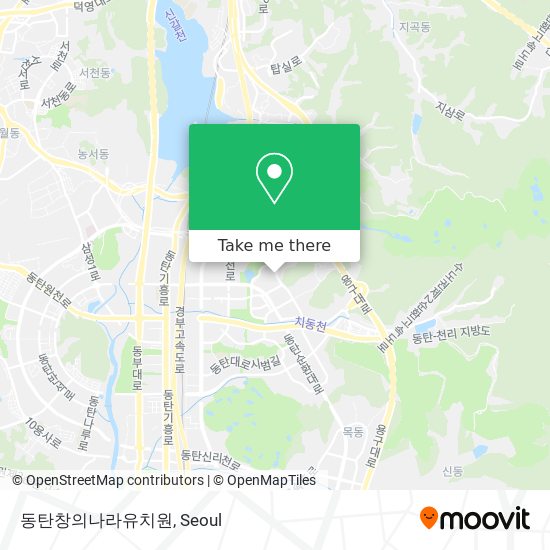 동탄창의나라유치원 map