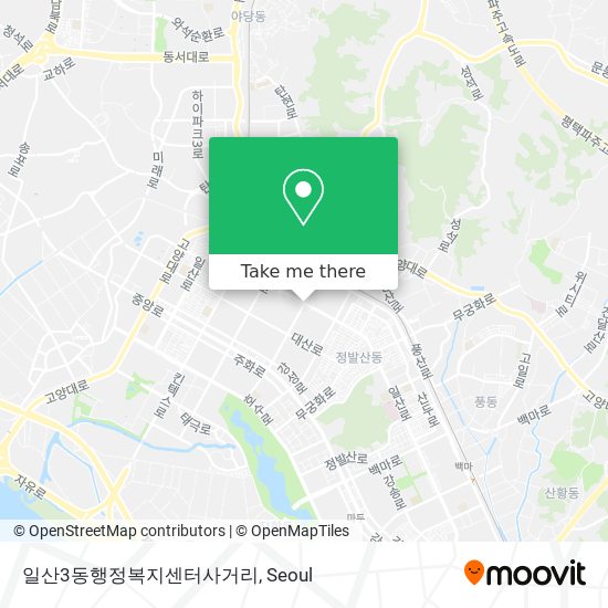 일산3동행정복지센터사거리 map