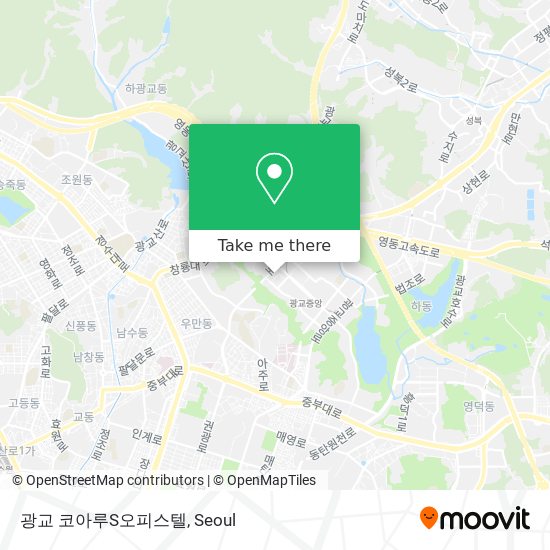 광교 코아루S오피스텔 map