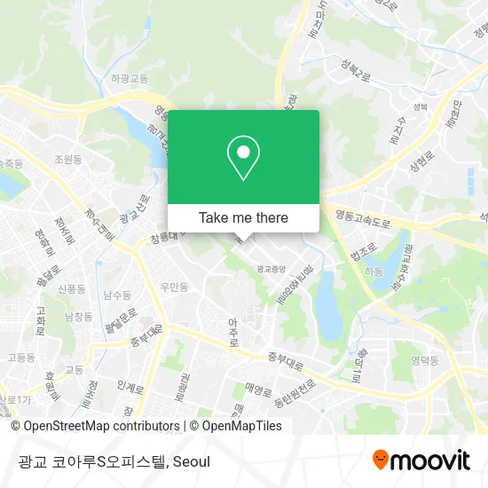 광교 코아루S오피스텔 map