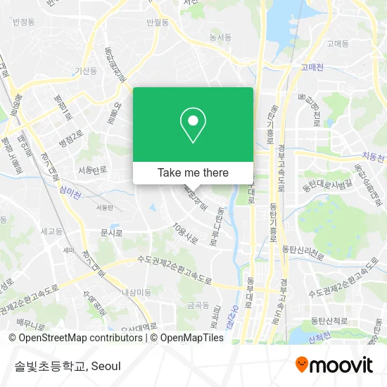 솔빛초등학교 map