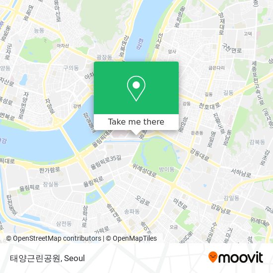 태양근린공원 map