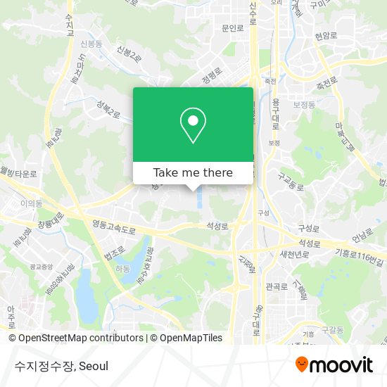 수지정수장 map